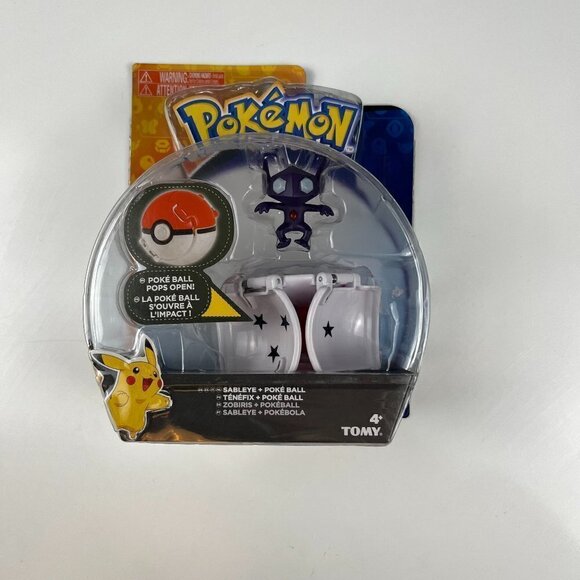 Tomy Pokemon Thow N Pop Poke Ball, Sableye Action Figure - Picture 1 of 2